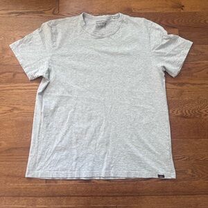 Men’s Faherty T-Shirt Organic Cotton Sunwashed Light Heather Gray Shirt XL